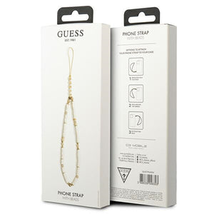 Guess pendant GUSTPEAW Phone Strap white/white Heishi Beads