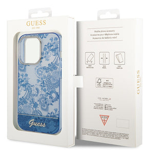 Guess GUHCP14XHGPLHB iPhone 14 Pro Max 6.7" blue/blue hardcase Porcelain Collection