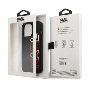 Karl Lagerfeld Multipink Brand Case for iPhone 13 Pro / iPhone 13 - Black