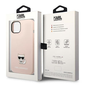 Karl Lagerfeld KLHCP14MSLCTPI iPhone 14 Plus 6.7 "hardcase light pink / light pink Silicone Choupette Body
