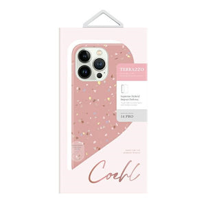 Uniq Coehl Terrazzo case for iPhone 14 Pro - pink