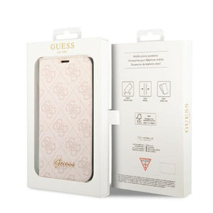 Guess GUBKP14XHG4SHP iPhone 14 Pro Max 6.7 "pink / pink book 4G Vintage Gold Logo
