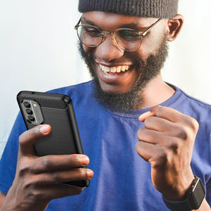 Carbon Case cover for Nokia G400 flexible silicone carbon cover black