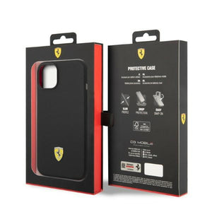 Ferrari FEHMSIP14MBK iPhone 14 Plus 6.7" black/black hardcase Silicone Metal Logo Magsafe