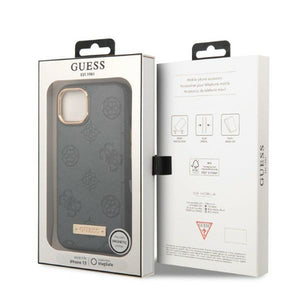Guess GUHMP13MSAPSTG iPhone 13 6.1" grey/grey hardcase Peony Logo Plate MagSafe