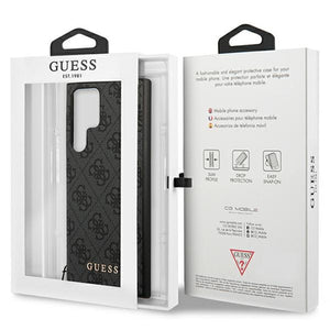 Guess GUHCS23LGF4GGR S23 Ultra S918 grey/grey hardcase 4G Charms Collection