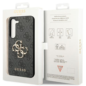 Guess GUHCS23S4GMGGR S23 S911 grey/grey hardcase 4G Big Metal Logo