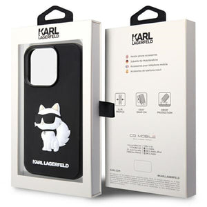 Karl Lagerfeld KLHCP14L3DRKHNK iPhone 14 Pro 6.1" black/black hardcase Rubber Choupette 3D