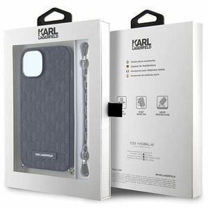 Karl Lagerfeld KLHCP14SSACKLHPK iPhone 14 6.1" black/black hardcase Saffiano Monogram Chain