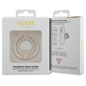 Guess MagSafe Ring stand GUMRSALDGD gold/gold Rhinestone