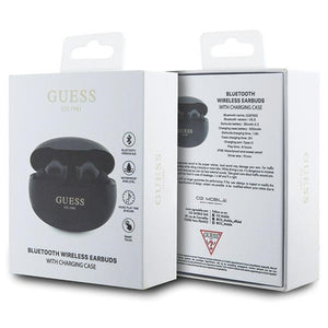Guess GUTWST50EK TWS Bluetooth headphones + docking station - black Classic EST
