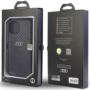 Audi Carbon Fiber iPhone 12/12 Pro 6.1" black/black hardcase AU-TPUPCIP12P-R8/D2-BK