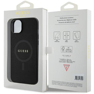Guess GUHMP15MPSAHMCK iPhone 15 Plus 6.7" black/black hardcase Saffiano MagSafe