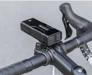 Rockbros 24310002001 bicycle light 850 lm with powerbank function + USB-C - USB-A cable - black