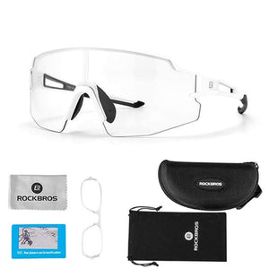 Rockbros 10172 photochromic UV400 cycling glasses - white