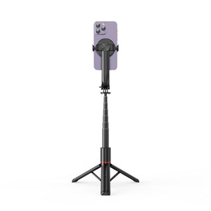 Tech-Protect L04S Bluetooth Selfie Stick with Tripod up to 95cm and 360 Head - Black