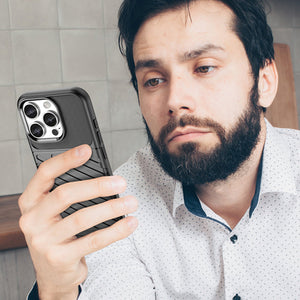 Thunder Case for iPhone 16 Pro Silicone Case - Black