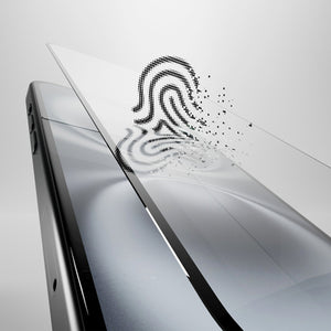 Puro Flexible Glass D3O Hybrid Glass with Black Frame for iPhone 16 / iPhone 15 / iPhone 15 Pro