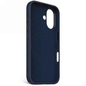 Decoded AntiMicrobial Silicone Backcover Case with MagSafe for iPhone 16 - Navy Blue