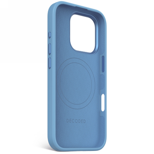 Decoded AntiMicrobial Silicone Backcover with MagSafe for iPhone 16 Pro - Blue