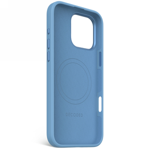 Decoded AntiMicrobial Silicone Backcover Case with MagSafe for iPhone 16 Pro Max - Blue