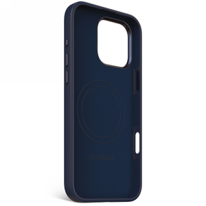 Decoded AntiMicrobial Silicone Backcover Case with MagSafe for iPhone 16 Pro Max - Navy Blue