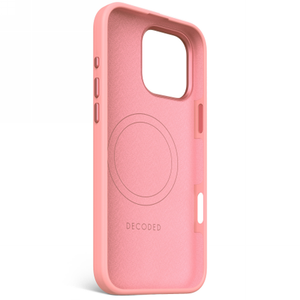 Decoded AntiMicrobial Silicone Stacks Backcover with MagSafe for iPhone 16 Pro Max - Pink
