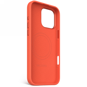 Decoded AntiMicrobial Silicone Stacks Backcover with MagSafe for iPhone 16 Pro Max - Orange