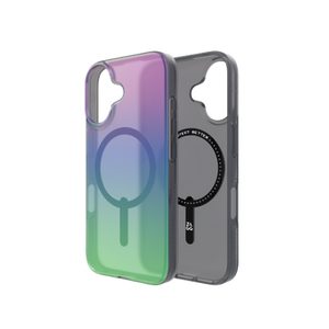 ZAGG Milan Snap Case with MagSafe for iPhone 16 - Green/Purple