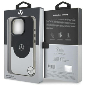 Mercedes Double Layer BiColor MagSafe case for iPhone 16 Pro Max - silver