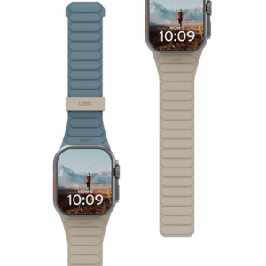 UAG Pathfinder Silicone Double-Sided Magnetic Strap for Apple Watch 42 / 44 / 45 / 46 / 49mm - Gray-Blue
