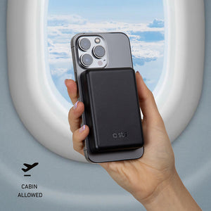 SBS TEBB5000MAG1CK Wireless Power Bank 5000 mAh USB-C, MagSafe Compatible - Black