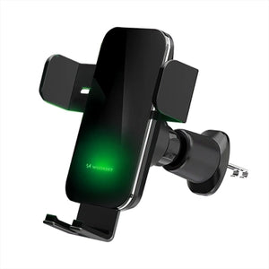 Wozinsky WEDZ-3Y8S clamp car holder with 15W inductive charger for phone on the air vent - black