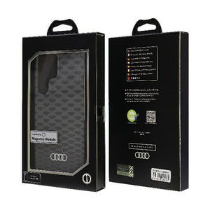 Audi IML Stitching Pattern MagSafe Case S24 Ultra S928 black/black hardcase AU-IMLMS24U-Q5/D3-BK