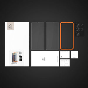 Tech-Protect Supreme Set for Samsung Galaxy S25 Ultra 2x Tempered Glass Screen Protector / Camera Tempered Glass - Clear