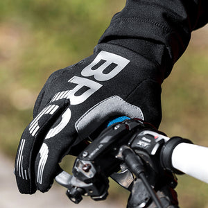 Rockbros cycling gloves, insulated, long, size: L - black and gray