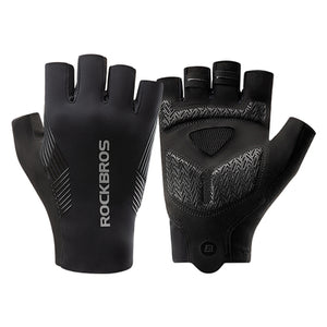 Rockbros cycling gloves spring/summer/autumn, short fingers, size: XL - black