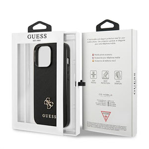 Guess Saffiano 4G Small Metal Logo case for iPhone 13 Pro / 13 6.1" - black