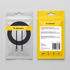 Wozinsky WPS-UY41S USB-C Thunderbolt 4 Cable 240W 1m 4K - Black