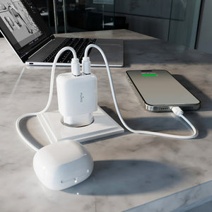 Puro PROLITE 10W 2x USB-A Wall Charger - White