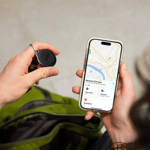 SBS Track My Circle Waterproof IP65 Locator Compatible with Apple Find My - Black