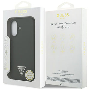 Guess Silicone Triangle Logo MagSafe Case for iPhone 17 - Green