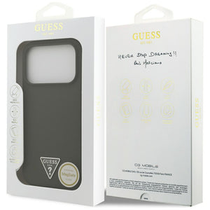 Guess Silicone Triangle Logo MagSafe Case for iPhone 17 Pro - Green