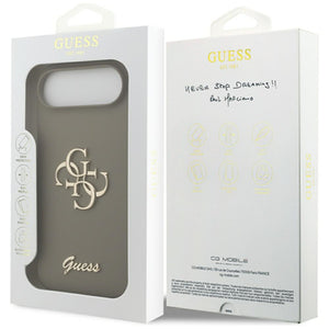 Guess Silicone Big 4G Script Case for iPhone Air - Brown