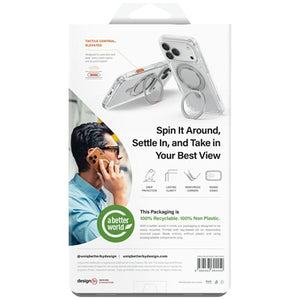 Uniq Swivix Rotating Kickstand 360 Case for iPhone 17 Pro Max - Black