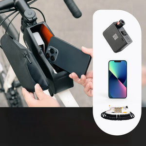 Rockbros 30120122002 Waterproof Bicycle Frame Bag with Magnetic Closure 0.9L - Black