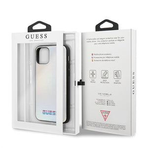 Guess GUHCN58BLD iPhone 11 Pro silver/silver hard case Iridescent