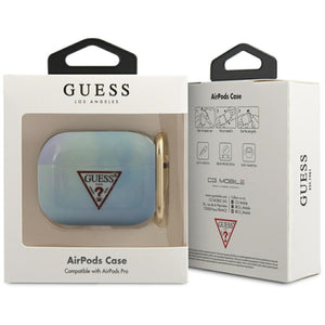 Guess GUACAPTPUMCGC02 AirPods Pro cover blue/blue Tie & Dye Collection