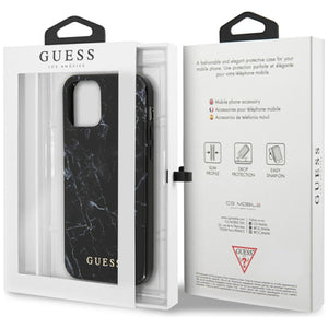 Guess Marble iPhone 12 Pro Max Case - Black