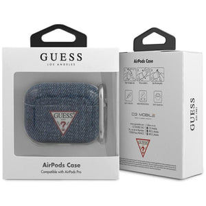 Guess GUACAPTPUJULDB AirPods Pro cover navy/dark blue Jeans Collection